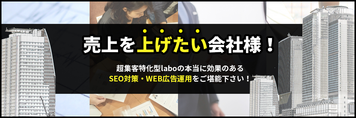 本当に効果のあるSEO対策・WEB広告運用をご堪能ください!
