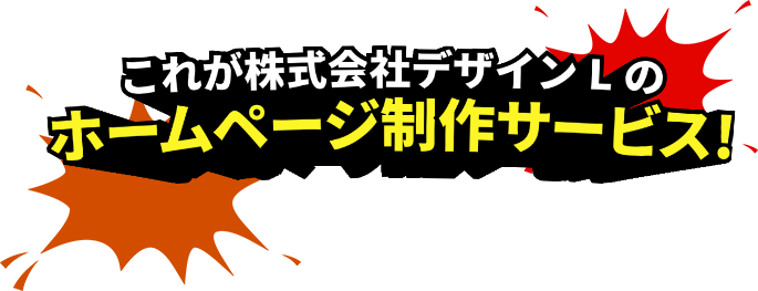 これが株式会社デザインLのホームページ制作サービス
